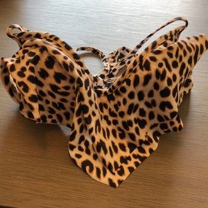 Victoria’s Secret PINK Cheetah Push Up Bikini Top